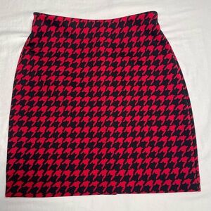 The Limited Red and Black Mini Skirt, Size 4